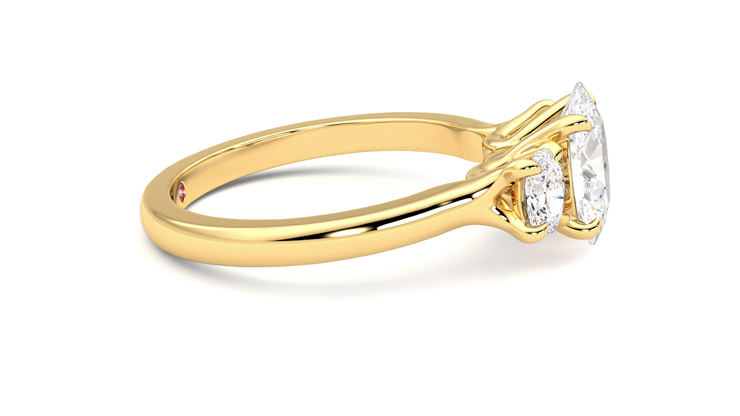 Taylor & Hart Orion Oval Engagement Ring 360 degree image 9