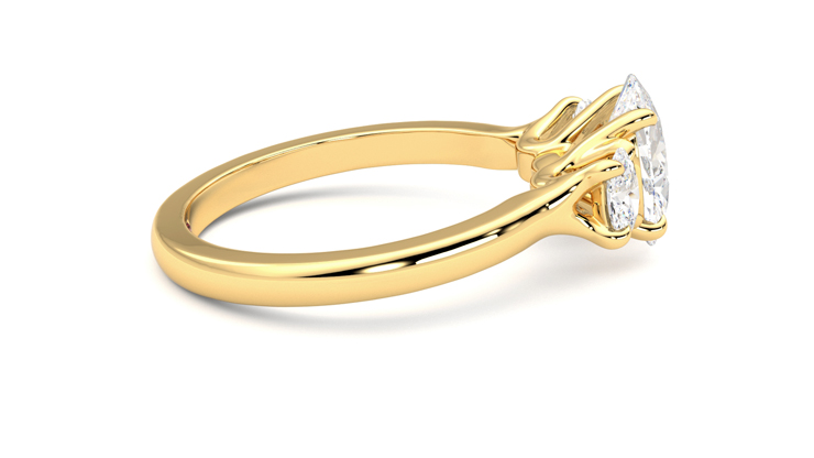 Taylor & Hart Orion Oval Engagement Ring 360 degree image 10