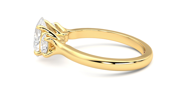 Taylor & Hart Orion Oval Engagement Ring 360 degree image 20