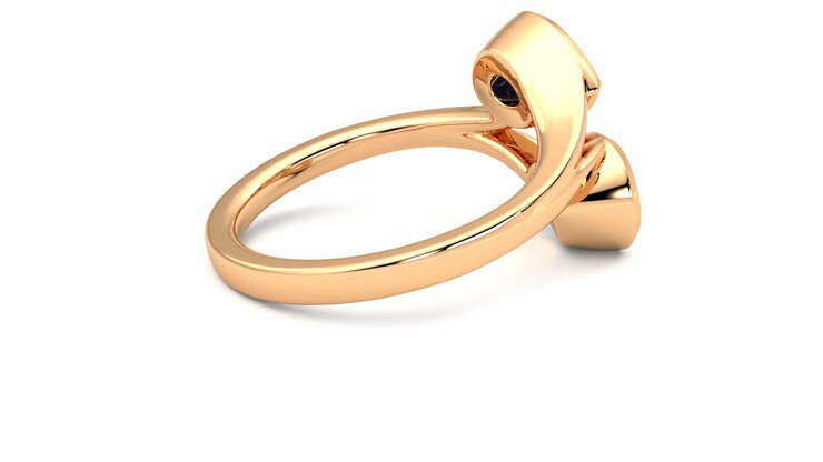 Taylor & Hart Peratrice Pear Engagement Ring 360 degree image 11