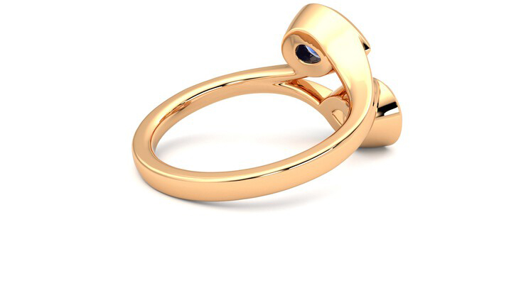 Taylor & Hart Peratrice Pear Engagement Ring 360 degree image 12