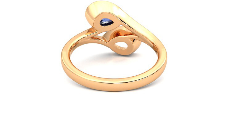 Taylor & Hart Peratrice Pear Engagement Ring 360 degree image 15