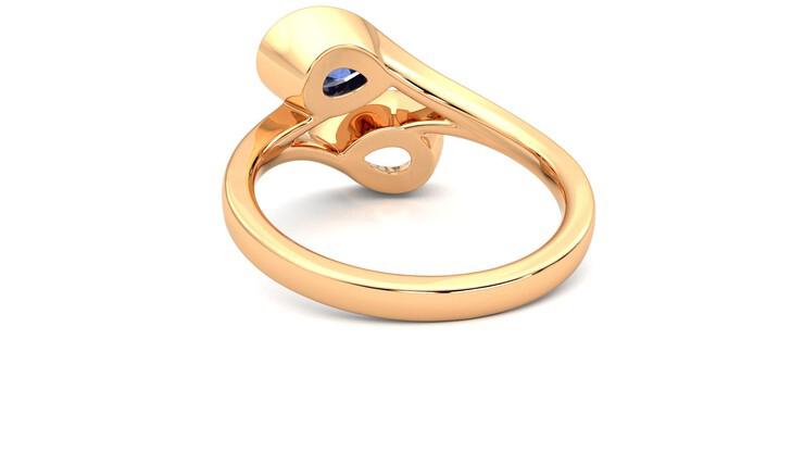 Taylor & Hart Peratrice Pear Engagement Ring 360 degree image 16