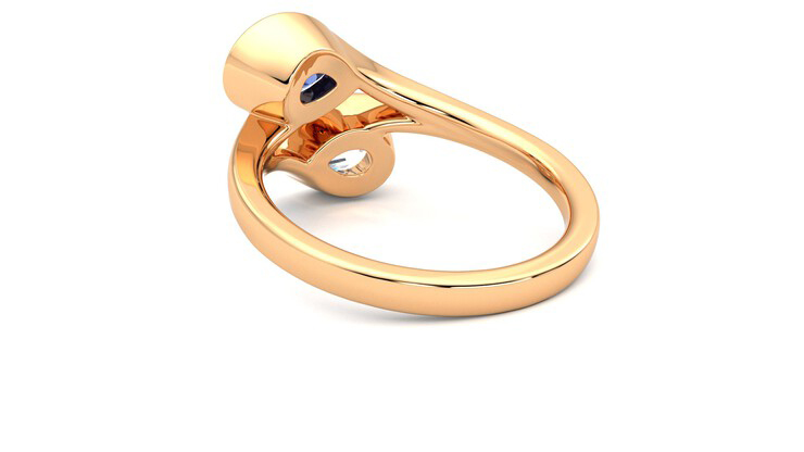 Taylor & Hart Peratrice Pear Engagement Ring 360 degree image 17