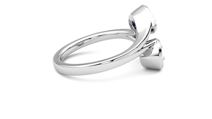 Taylor & Hart Peratrice Pear Engagement Ring 360 degree image 10