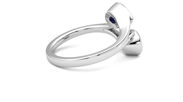 Taylor & Hart Peratrice Pear Engagement Ring 360 degree image 11