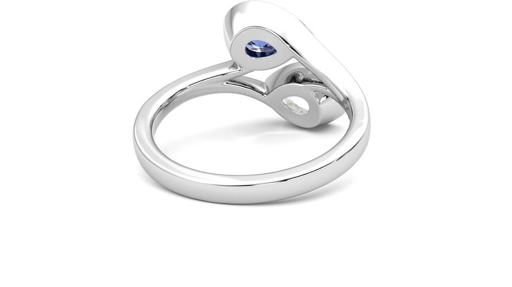 Taylor & Hart Peratrice Pear Engagement Ring 360 degree image 14