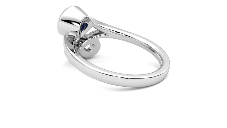 Taylor & Hart Peratrice Pear Engagement Ring 360 degree image 18