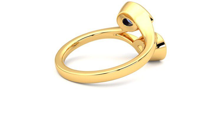 Taylor & Hart Peratrice Pear Engagement Ring 360 degree image 12