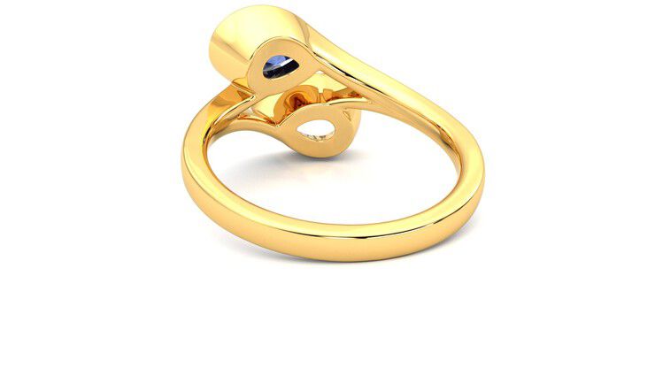Taylor & Hart Peratrice Pear Engagement Ring 360 degree image 16