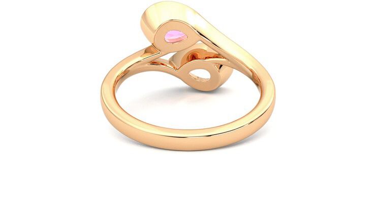 Taylor & Hart Peratrice Pear Engagement Ring 360 degree image 15