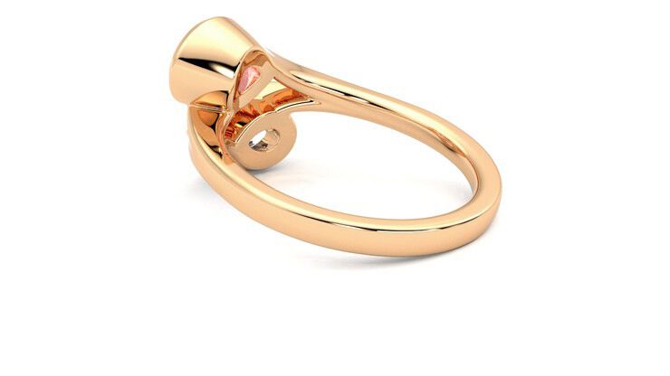 Taylor & Hart Peratrice Pear Engagement Ring 360 degree image 18