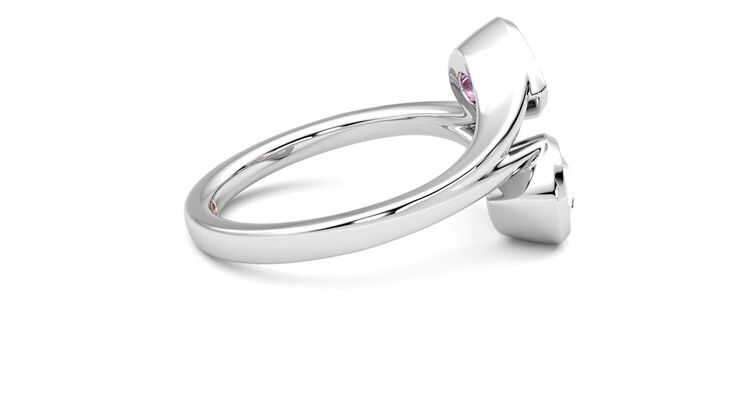 Taylor & Hart Peratrice Pear Engagement Ring 360 degree image 10
