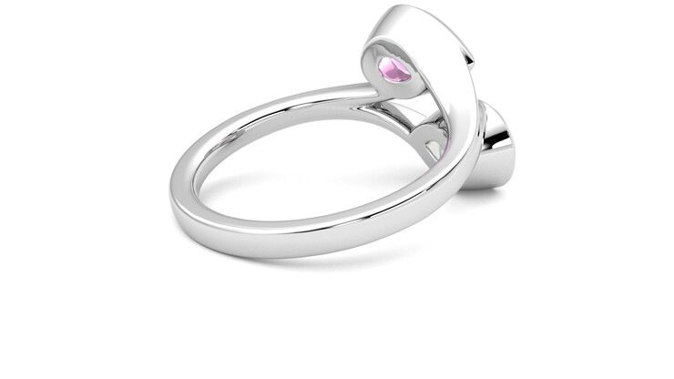 Taylor & Hart Peratrice Pear Engagement Ring 360 degree image 12