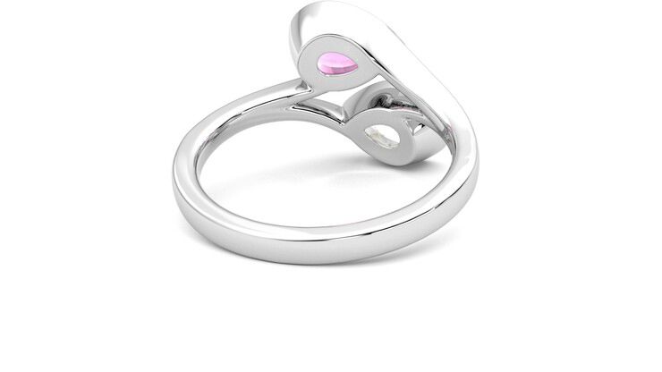 Taylor & Hart Peratrice Pear Engagement Ring 360 degree image 14