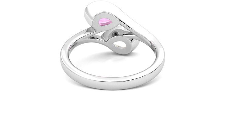 Taylor & Hart Peratrice Pear Engagement Ring 360 degree image 15