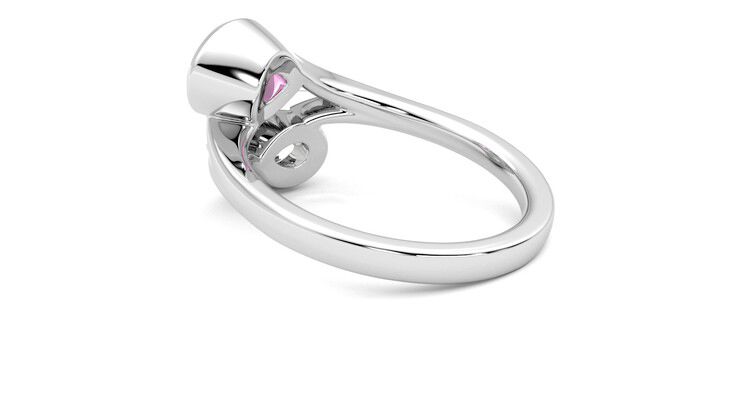 Taylor & Hart Peratrice Pear Engagement Ring 360 degree image 18