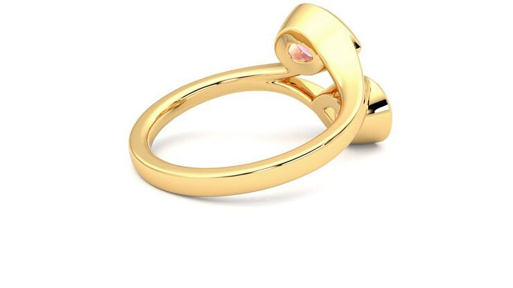 Taylor & Hart Peratrice Pear Engagement Ring 360 degree image 12