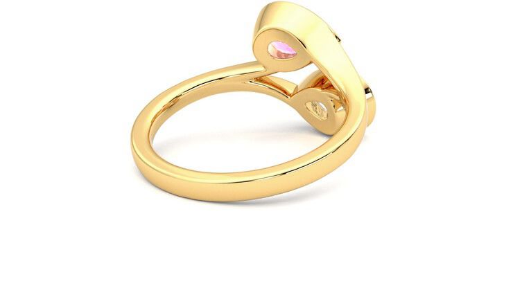 Taylor & Hart Peratrice Pear Engagement Ring 360 degree image 13