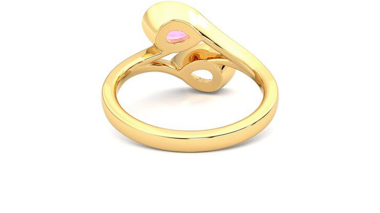 Taylor & Hart Peratrice Pear Engagement Ring 360 degree image 15