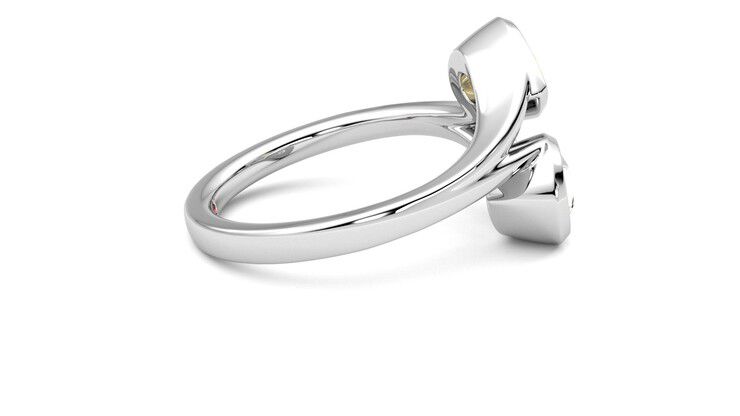 Taylor & Hart Peratrice Pear Engagement Ring 360 degree image 10