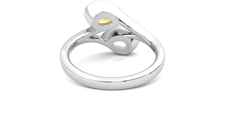 Taylor & Hart Peratrice Pear Engagement Ring 360 degree image 15