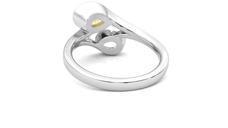 Taylor & Hart Peratrice Pear Engagement Ring 360 degree image 16