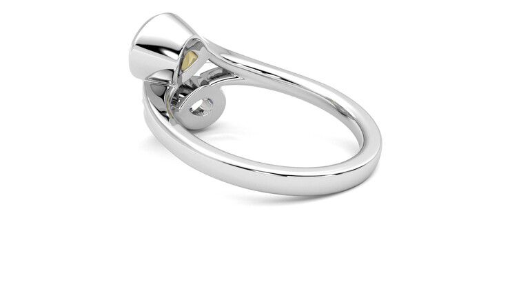 Taylor & Hart Peratrice Pear Engagement Ring 360 degree image 18