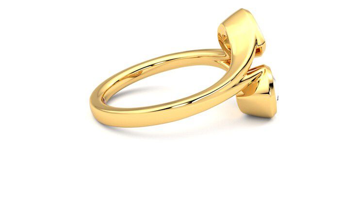 Taylor & Hart Peratrice Pear Engagement Ring 360 degree image 10