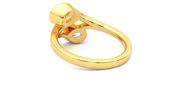 Taylor & Hart Peratrice Pear Engagement Ring 360 degree image 17