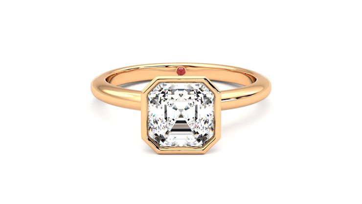 Taylor & Hart Purity Asscher Engagement Ring 360 degree image 0