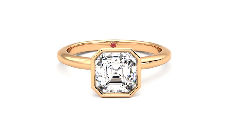 Taylor & Hart Purity Asscher Engagement Ring 360 degree image 1