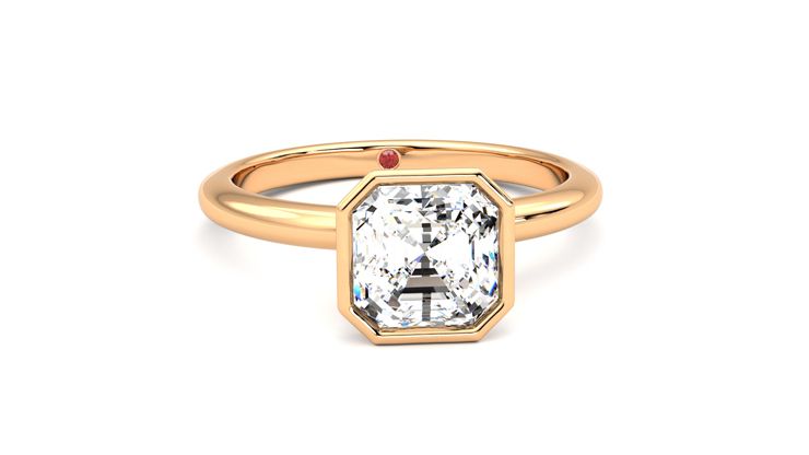 Taylor & Hart Purity Asscher Engagement Ring 360 degree image 2