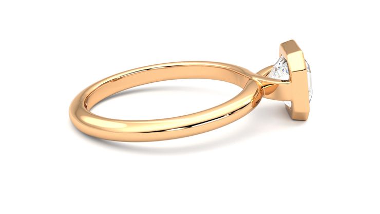 Taylor & Hart Purity Asscher Engagement Ring 360 degree image 10