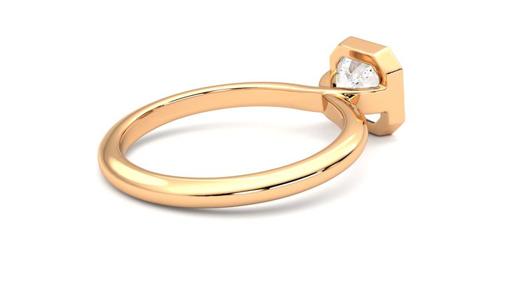 Taylor & Hart Purity Asscher Engagement Ring 360 degree image 12