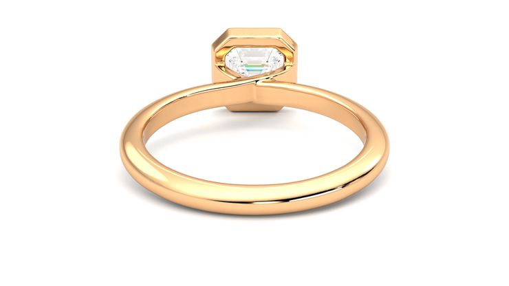 Taylor & Hart Purity Asscher Engagement Ring 360 degree image 15