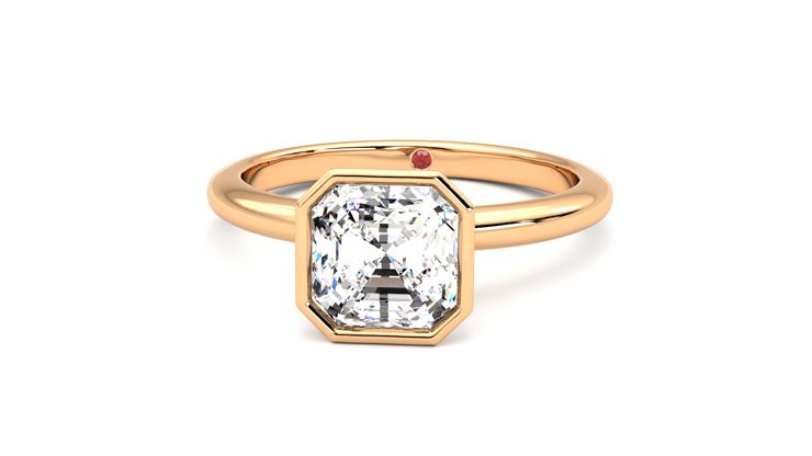 Taylor & Hart Purity Asscher Engagement Ring 360 degree image 28
