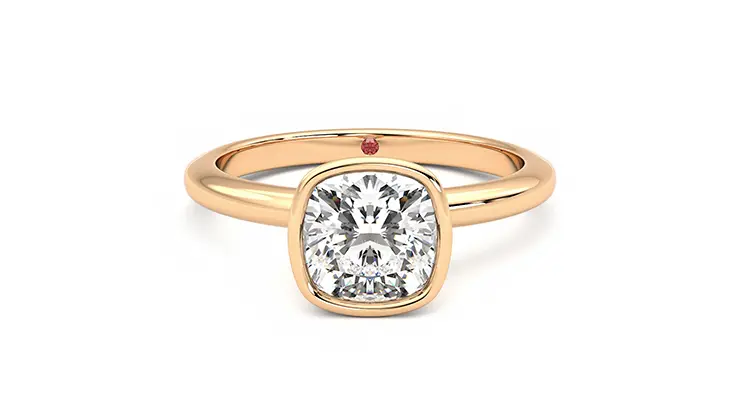 Taylor & Hart Purity Cushion Engagement Ring 360 detail 01