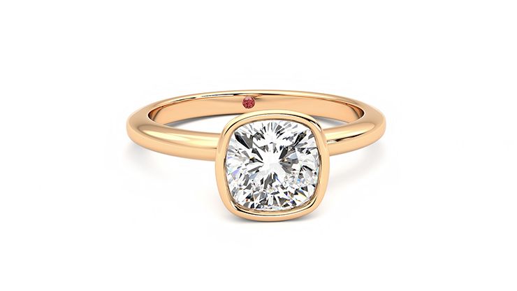 Taylor & Hart Purity Cushion Engagement Ring 360 degree image 2