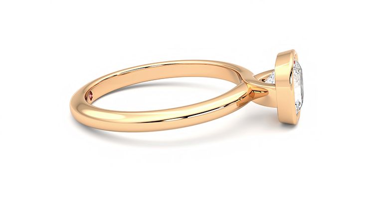 Taylor & Hart Purity Cushion Engagement Ring 360 degree image 9