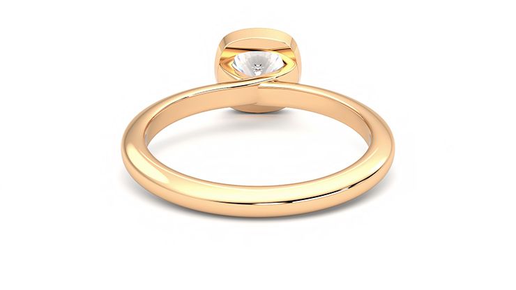 Taylor & Hart Purity Cushion Engagement Ring 360 degree image 15