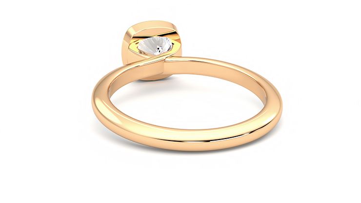 Taylor & Hart Purity Cushion Engagement Ring 360 degree image 16