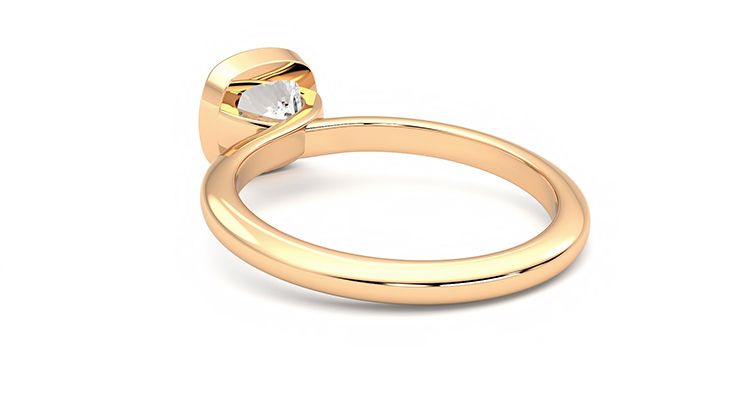 Taylor & Hart Purity Cushion Engagement Ring 360 degree image 17