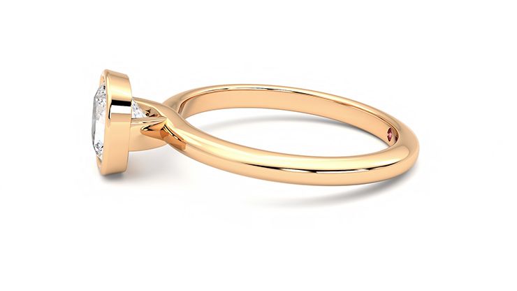 Taylor & Hart Purity Cushion Engagement Ring 360 degree image 21