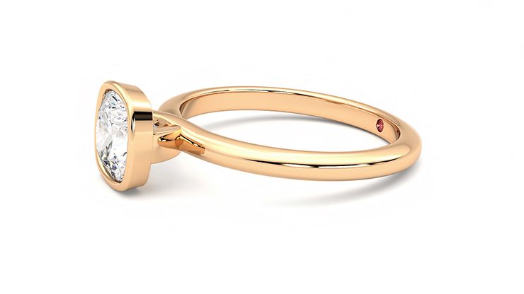 Taylor & Hart Purity Cushion Engagement Ring 360 degree image 22