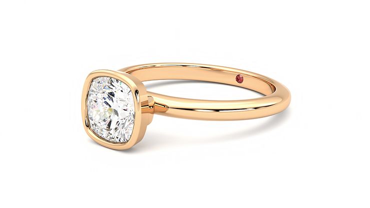 Taylor & Hart Purity Cushion Engagement Ring 360 degree image 24