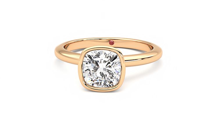 Taylor & Hart Purity Cushion Engagement Ring 360 degree image 28