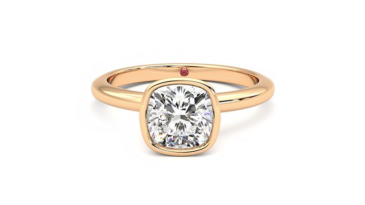 Taylor & Hart Purity Cushion Engagement Ring 360 degree image 29
