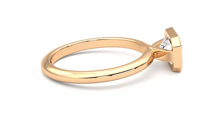 Taylor & Hart Purity Emerald Engagement Ring 360 degree image 10