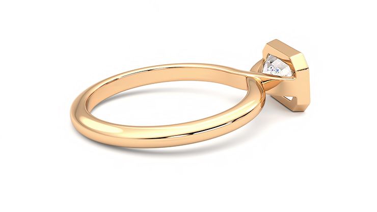 Taylor & Hart Purity Emerald Engagement Ring 360 degree image 11